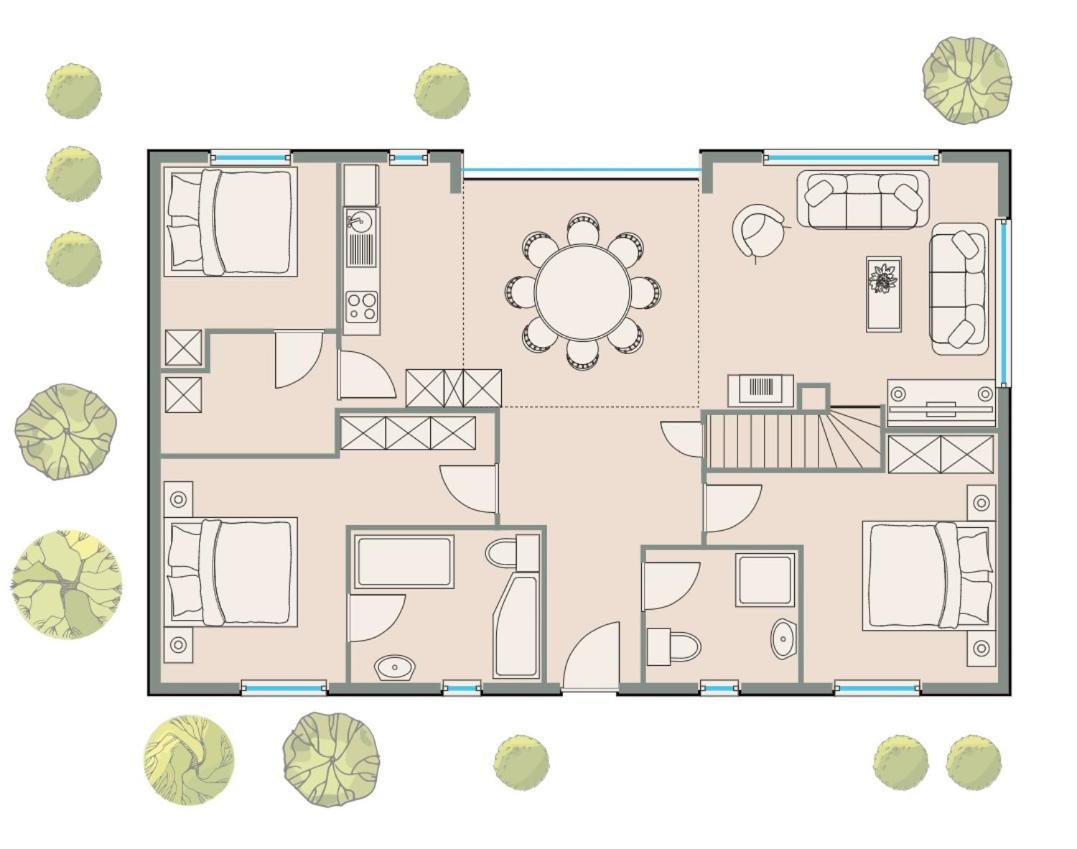 Villa Silbermoewe トレント エクステリア 写真